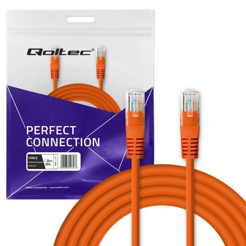 Qoltec Kabel Patchcord Crossover | CAT5E | UTP | 1.8m