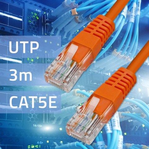 Qoltec Kabel Patchcord Crossover | CAT5E | UTP | 3m