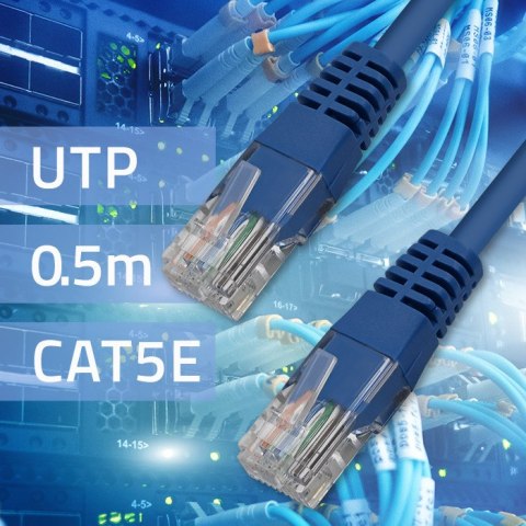 Qoltec Kabel Patchcord UTP | CAT5E | 0.5m