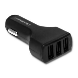 Qoltec Ładowarka samochodowa 12-24V | 24W | 5V | 4.8A | 3xUSB