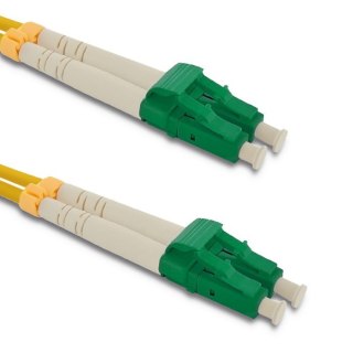 Qoltec Patchcord światłowodowy LC/APC - LC/APC | Singlemode | 9/125 | G652D | Duplex | 1m