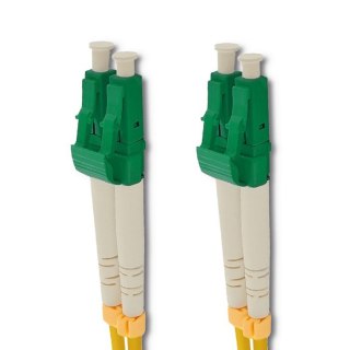 Qoltec Patchcord światłowodowy LC/APC - LC/APC | Singlemode | 9/125 | G652D | Duplex | 1m