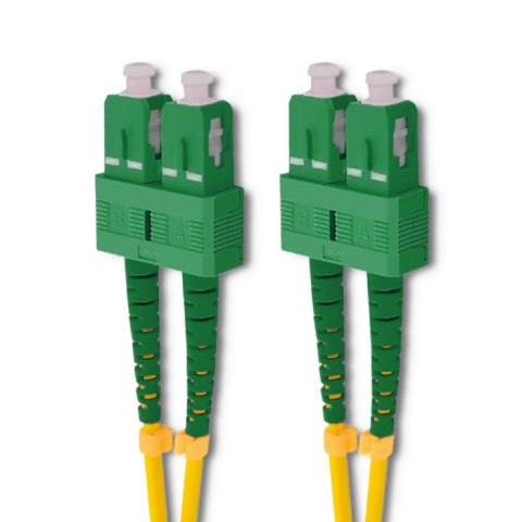 Qoltec Patchcord światłowodowy SC/APC - SC/APC | Singlemode | 9/125 | G652D | Duplex | 3m