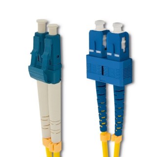 Qoltec Patchcord światłowodowy SC/UPC - LC/UPC | Singlemode | 9/125 | G652D | Duplex | 5m