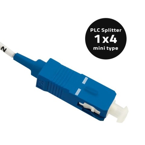 Qoltec Splitter 1x4 | SC/PC - SC/PC | G.657A | Singlemode | 0.9 mm