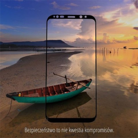 Qoltec Hartowane szkło ochronne PREMIUM do Nokia 3 | 3D | CZARNE