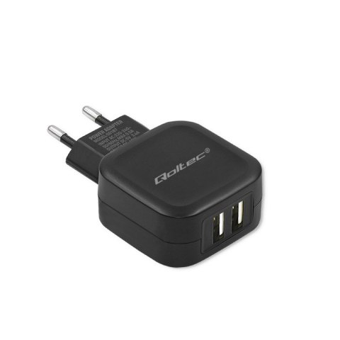 Qoltec Ładowarka sieciowa 17W | 5V | 3.4A | 2xUSB + kabel MicroUSB