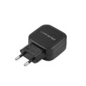 Qoltec Ładowarka sieciowa 17W | 5V | 3.4A | 2xUSB + kabel MicroUSB