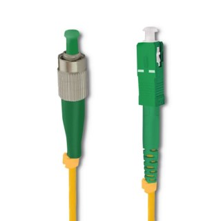 Qoltec Patchcord światłowodowy FC/APC - SC/APC | Singlemode | 9/125 | G652D | Simplex | 15m