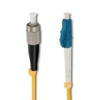 Qoltec Patchcord światłowodowy FC/UPC - LC/UPC | Singlemode | 9/125 | G652D | Simplex | 10m