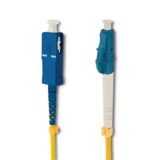 Qoltec Patchcord światłowodowy LC/UPC - SC/UPC | Singlemode | 9/125 | G652D | Simplex | 7m