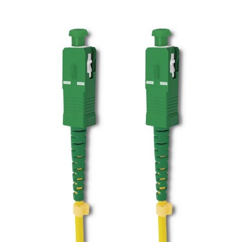 Qoltec Patchcord światłowodowy SC/APC - SC/APC | Singlemode | 9/125 | G652D | Simplex | 0.5m