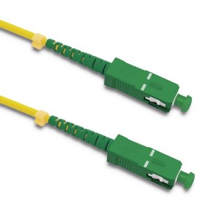 Qoltec Patchcord światłowodowy SC/APC - SC/APC | Singlemode | 9/125 | G652D | Simplex | 1m