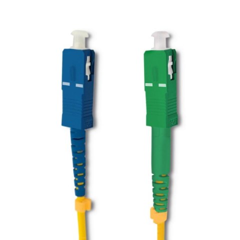 Qoltec Patchcord światłowodowy SC/APC - SC/UPC | Singlemode | 9/125 | G652D | Simplex | 20m