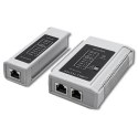 Qoltec Tester sieci kablowych | RJ45 | RJ12