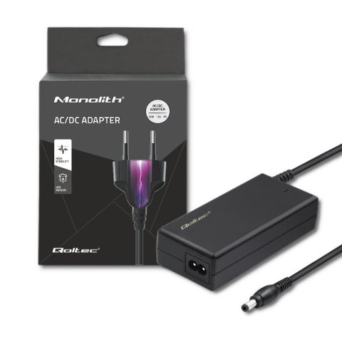 Qoltec Zasilacz desktopowy 72W | 12V | 6A | 5.5*2.1 | +kabel zasilający