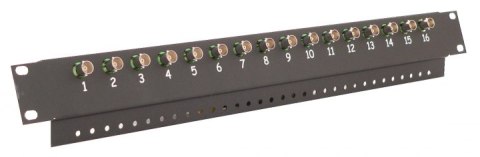 16-kanałowy panel z transformatorami wideo do szafy RACK EWIMAR FKT-16