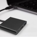 Qoltec Hub Adapter USB-C 3.1 3w1 | USB 3.0 | HDMI 4K | USB-C 3.1 PD 100W