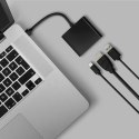 Qoltec Hub Adapter USB-C 3.1 3w1 | USB 3.0 | HDMI 4K | USB-C 3.1 PD 100W