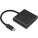 Qoltec Hub Adapter USB-C 3.1 3w1 | USB 3.0 | HDMI 4K | USB-C 3.1 PD 100W