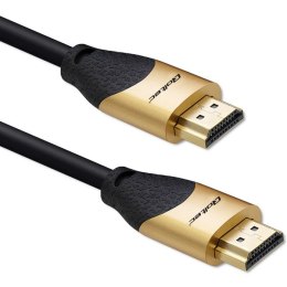 Qoltec Kabel HDMI v2.1 Ultra high speed 8K | 60Hz | 26AWG | GOLD | 5m