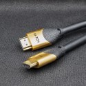 Qoltec Kabel HDMI v2.1 Ultra high speed 8K | 60Hz | 28AWG| GOLD | 3m