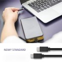 Qoltec Kabel USB 3.1 typ C męski | USB 3.1 typ C męski | 2.5m | Czarny