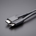 Qoltec Kabel USB 3.1 typ C męski | USB 3.1 typ C męski | 2.5m | Czarny