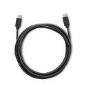 Qoltec Kabel USB 3.1 typ C męski | USB 3.1 typ C męski | 2.5m | Czarny