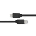 Qoltec Kabel USB 3.1 typ C męski | USB 3.1 typ C męski | 2.5m | Czarny