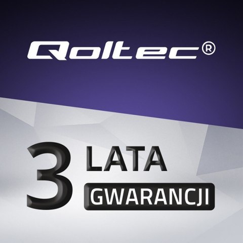 Qoltec Zasilacz 40W | 12V | 3.33A |wtyk 5.5*2.1 | + kabel zasilający