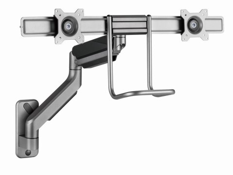 GEMBIRD ŚCIENNE REGULOWANE RAMIĘ/UCHWYT NA 2 MONITORY 17-32, VESA 100X100MM, DO 8 KG