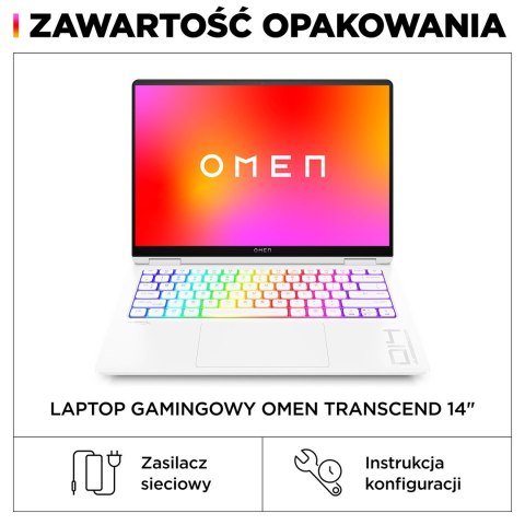 HP OMEN 14-fb0030nw Ultra 9 185H 14,0"2.8K OLED 400nits 120Hz 32GB DDR5 SSD1TB RTX 4070 8GB Cam1080p Win11 2Y Ceramic White