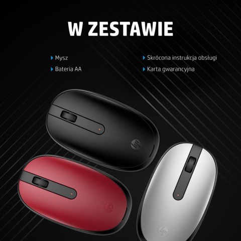 Mysz HP 240 Empire Red Bluetooth Mouse bezprzewodowa czerwono-czarna 43N05AA