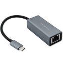 Qoltec Adapter USB-C na RJ45 Ethernet | 1000Mb/s | Aluminiowa obudowa