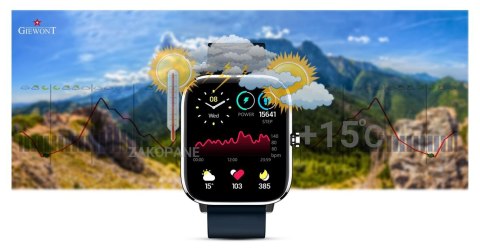 Smartwatch Giewont Dynamic SmartCall GW230-4 - Silver/Deep Ocean