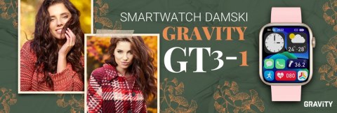 Smartwatch Damski Gravity GT3-1