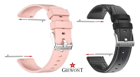 Teleskop GIEWONT Stalowy 18 mm do Pasek/Bransoleta SMARTWATCH GWT18