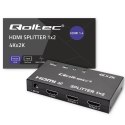 Qoltec Aktywny rozdzielacz Splitter 2 x HDMI 4K x 2K | 3.4Gb/s | High stability