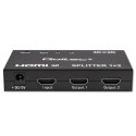 Qoltec Aktywny rozdzielacz Splitter 2 x HDMI 4K x 2K | 3.4Gb/s | High stability