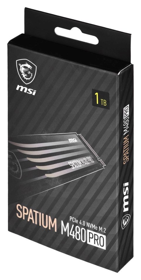 Dysk SSD MSI SPATIUM M480 Pro 1TB PCIe 4.0 NVMe M.2 2280