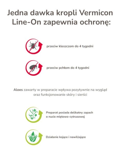 BEAPHAR VERMIcon Line-on Dog L - krople przeciw pasożytom dla psa - 3x 4,5ml