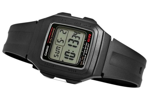 Zegarek Męski CASIO F-201WA-1ADF 10 Bar Do pływania