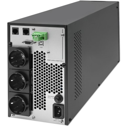 Qoltec Zasilacz awaryjny UPS | 2kVA | 2000W | Power Factor 1.0 | LCD | EPO | USB | On-line