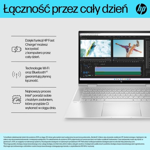 HP Envy 15-ES2050WM i5-1240P 15.6"FHD Touch 16GB SSD512 BT BLKB FPR x360 Win11 Natural Silver (REPACK) 2Y