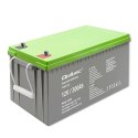 Qoltec Akumulator żelowy Deep Cycle | 12V | 200Ah | 62.5kg | Bezobsługowy | Professional | LongLife | PV, UPS, kamper