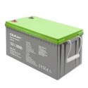 Qoltec Akumulator żelowy Deep Cycle | 12V | 200Ah | 62.5kg | Bezobsługowy | Professional | LongLife | PV, UPS, kamper