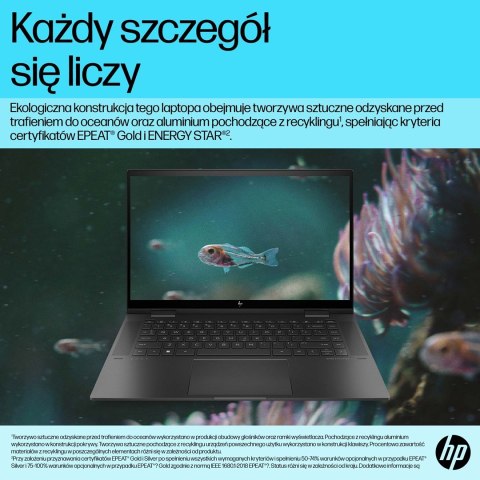 HP Envy 15-ES2050WM i5-1240P 15.6"FHD Touch 16GB SSD512 BT BLKB FPR x360 Win11 Natural Silver (REPACK) 2Y