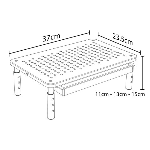 MACLEAN PODSTAWKA POD MONITOR, LAPTOP, DRUKARKĘ, 13-32" MC-946 (WYPRZEDAŻ)