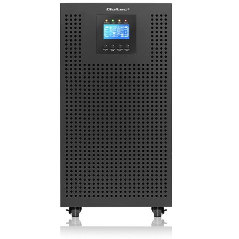 Qoltec Zasilacz awaryjny UPS 3-fazowy z kartą SNMP| 20kVA | 20kW | LCD | EPO | USB | Power factor 1.0